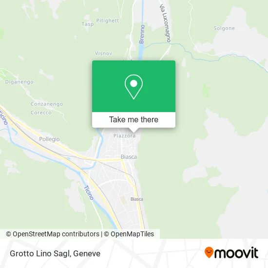 Grotto Lino Sagl map