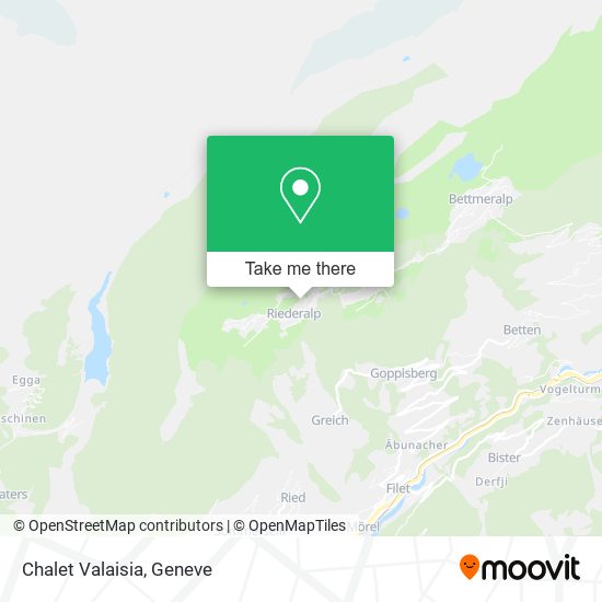 Chalet Valaisia map