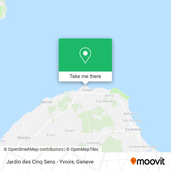 Jardin des Cinq Sens - Yvoire map