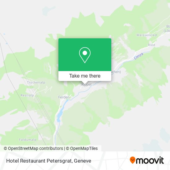 Hotel Restaurant Petersgrat map