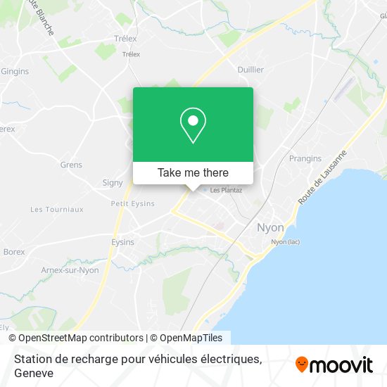 Station de recharge pour véhicules électriques plan