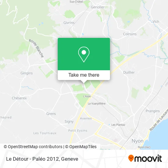 Le Détour - Paléo 2012 map