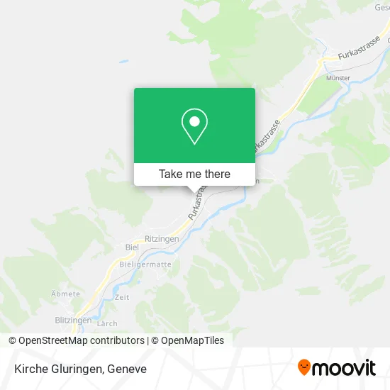 Kirche Gluringen map