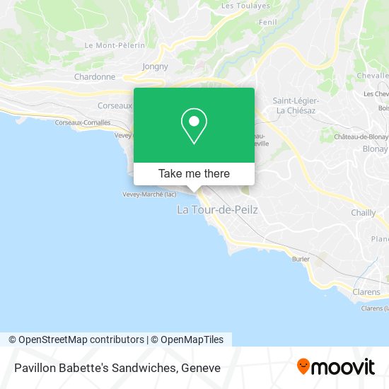 Pavillon Babette's Sandwiches map