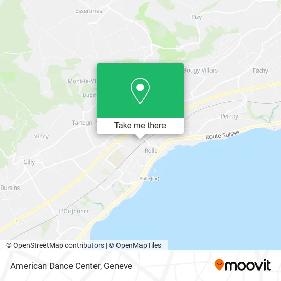 American Dance Center map