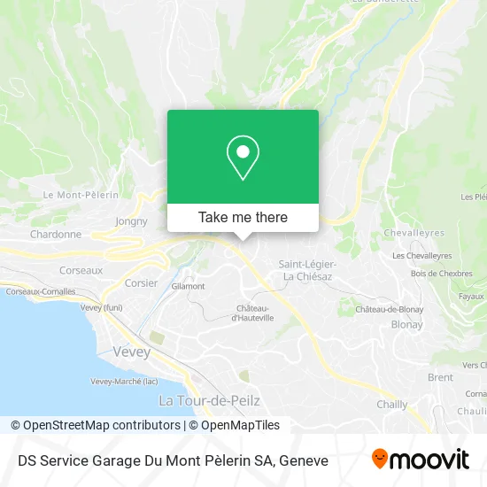DS Service Garage Du Mont Pèlerin SA map