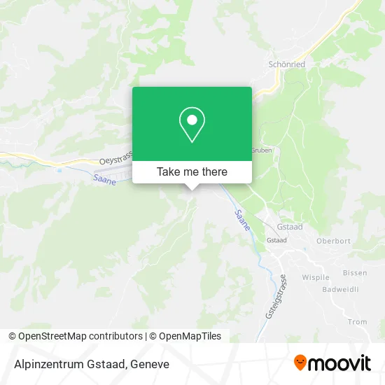 Alpinzentrum Gstaad map