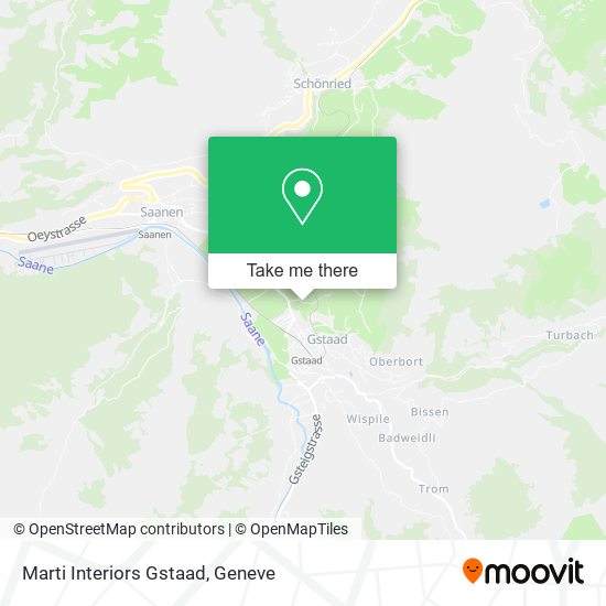 Marti Interiors Gstaad map