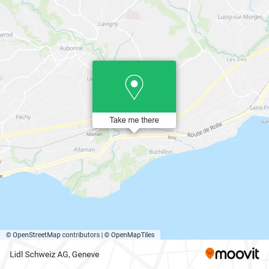 Lidl Schweiz AG map