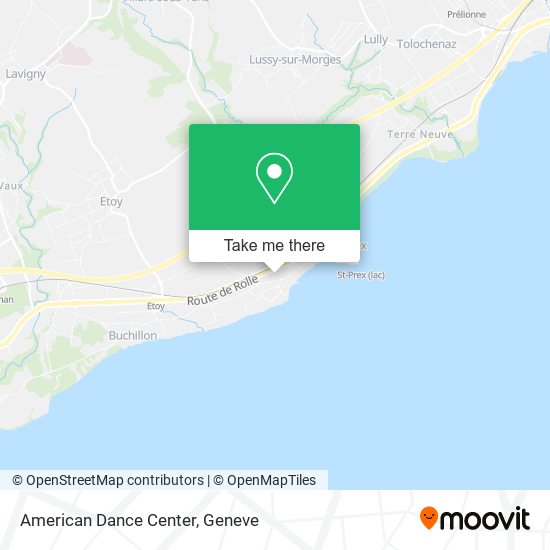 American Dance Center map