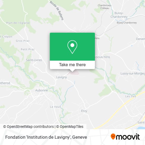 Fondation 'Institution de Lavigny' map