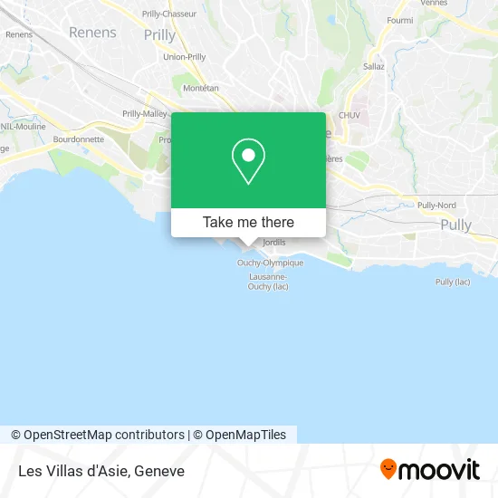 Les Villas d'Asie map