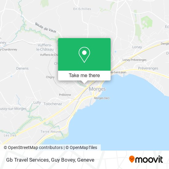 Gb Travel Services, Guy Bovey map