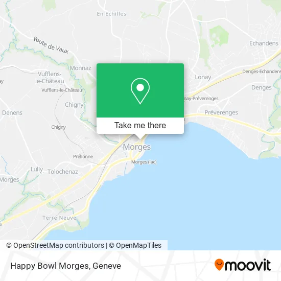 Happy Bowl Morges map
