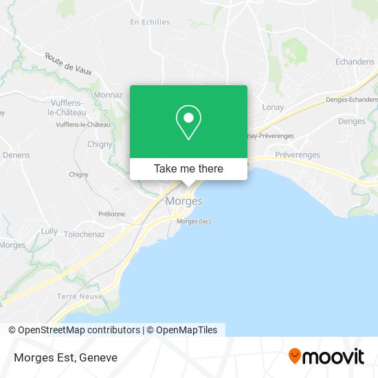 Morges Est map