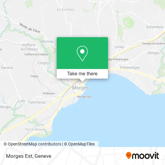 Morges Est map