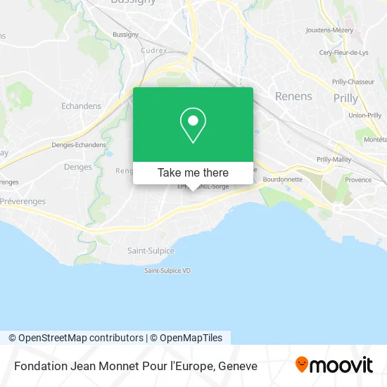 Fondation Jean Monnet Pour l'Europe map