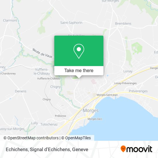 Echichens, Signal d'Echichens map