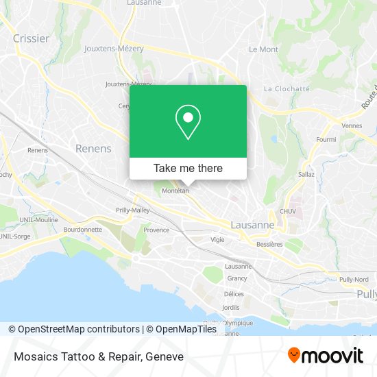 Mosaics Tattoo & Repair map