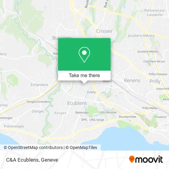 C&A Ecublens map