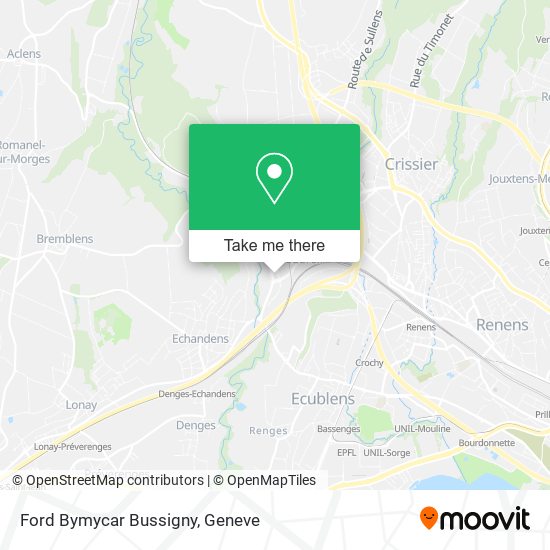 Ford Bymycar Bussigny map