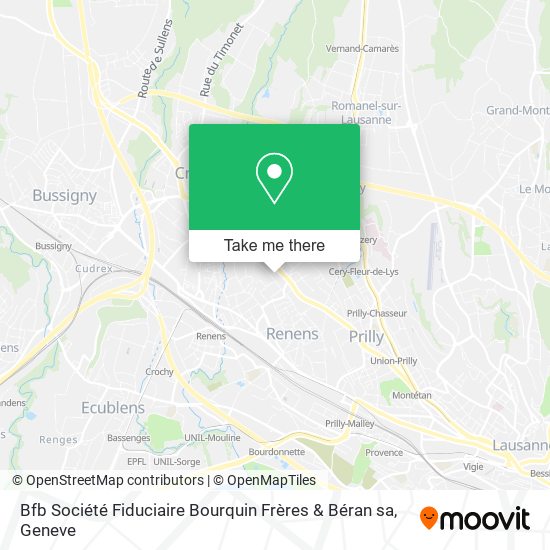 Bfb Société Fiduciaire Bourquin Frères & Béran sa map