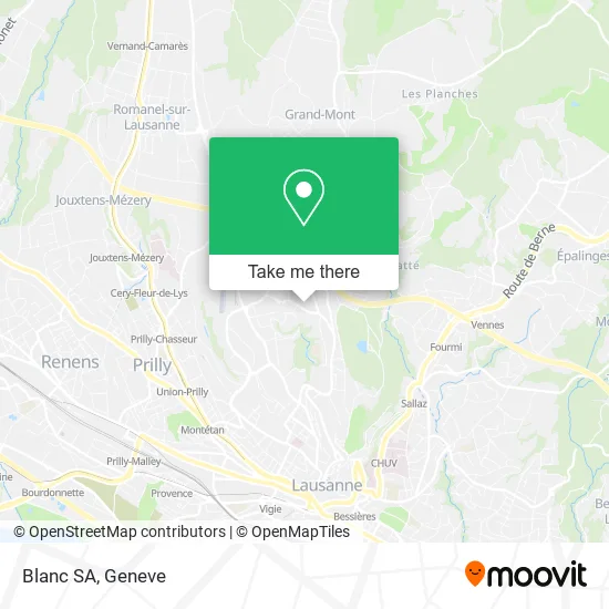 Blanc SA map