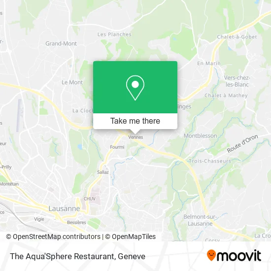 The Aqua'Sphere Restaurant map