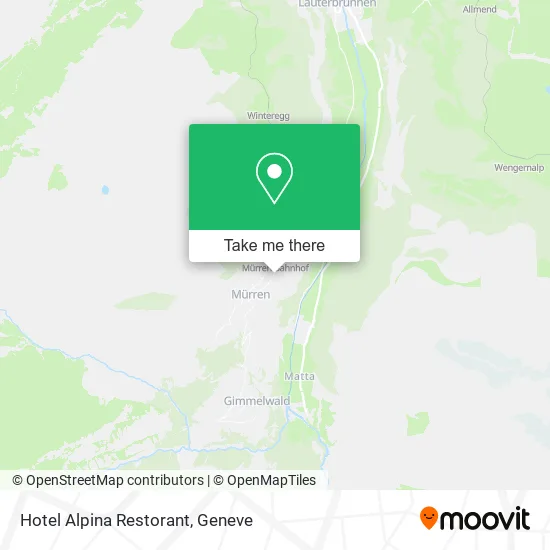 Hotel Alpina Restorant map