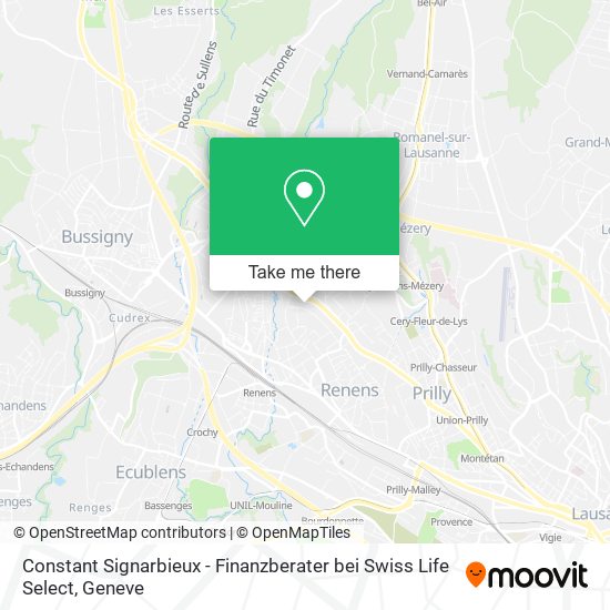 Constant Signarbieux - Finanzberater bei Swiss Life Select map