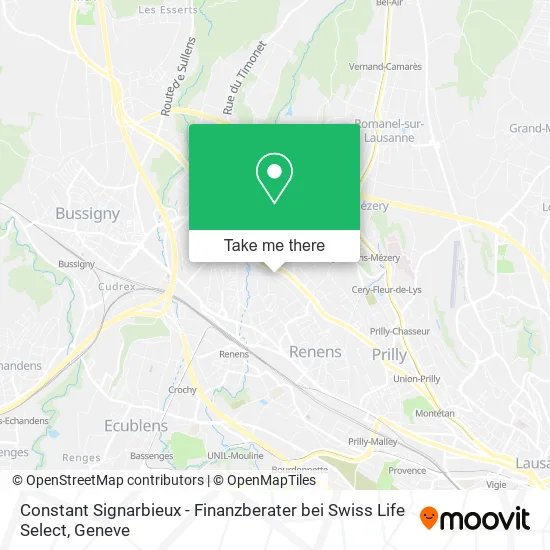 Constant Signarbieux - Finanzberater bei Swiss Life Select map