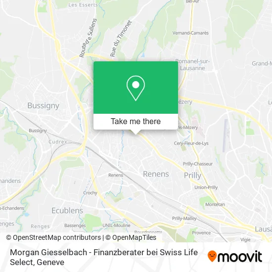 Morgan Giesselbach - Finanzberater bei Swiss Life Select map