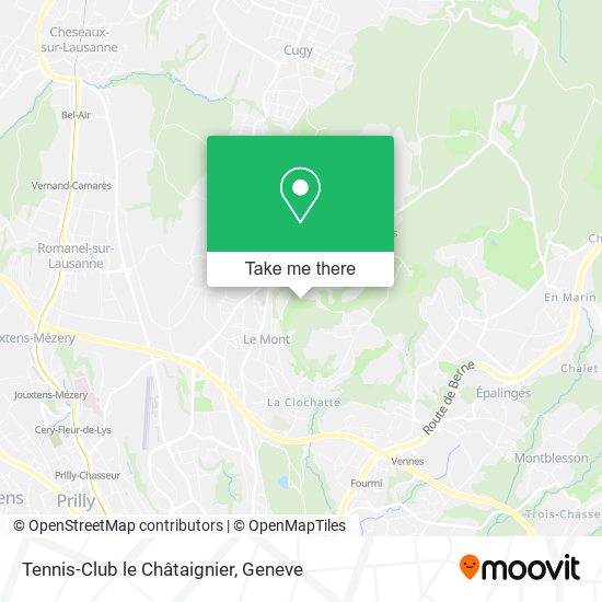 Tennis-Club le Châtaignier map