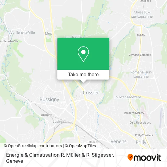 Energie & Climatisation R. Müller & R. Sägesser map