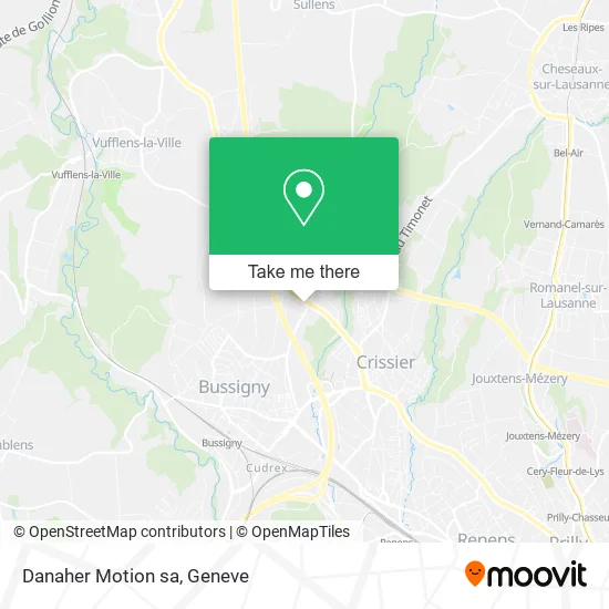 Danaher Motion sa map