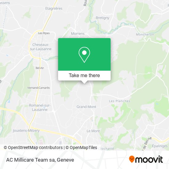 AC Millicare Team sa map