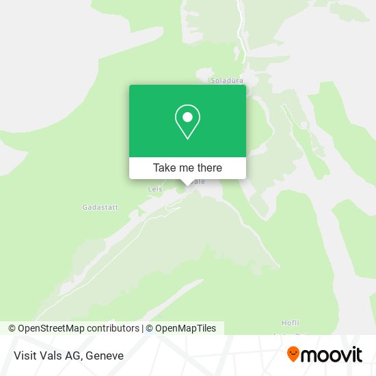 Visit Vals AG map