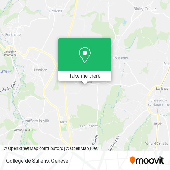 College de Sullens map