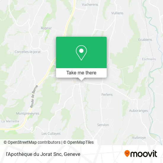 l'Apothèque du Jorat Snc map