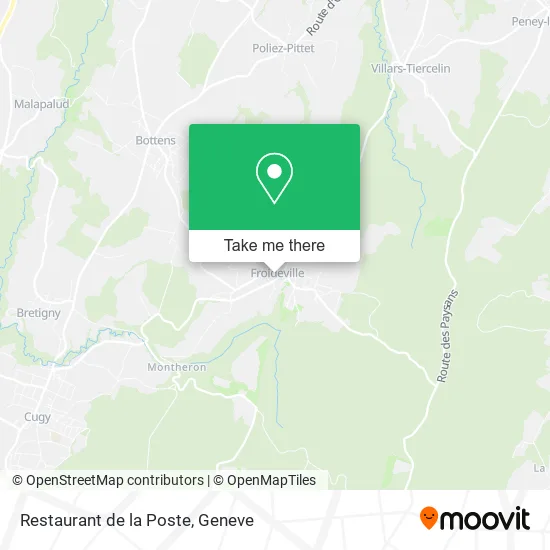 Restaurant de la Poste map