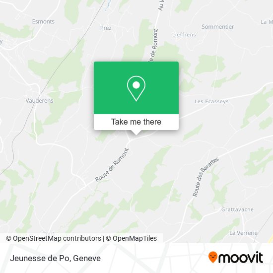 Jeunesse de Po map