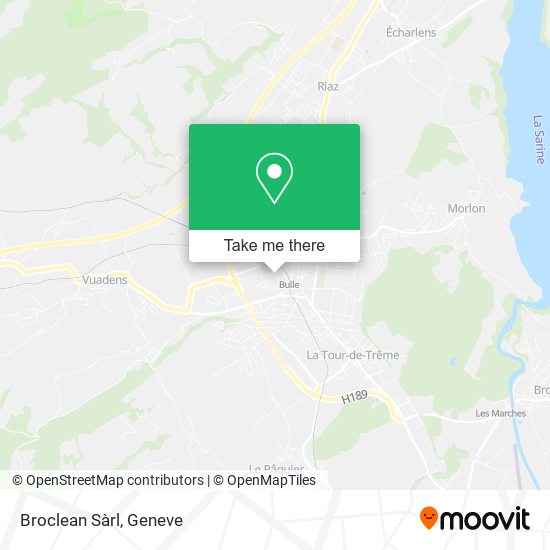 Broclean Sàrl map