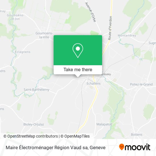 Maire Électroménager Région Vaud sa map