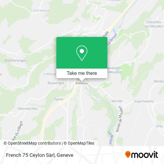 French 75 Ceylon Sàrl map