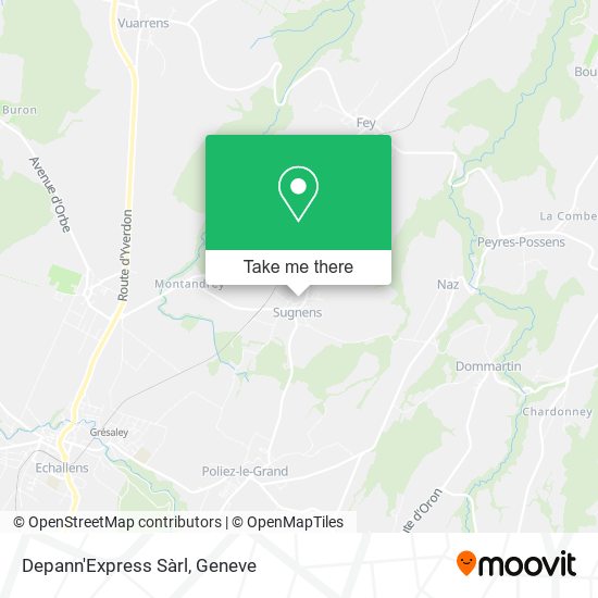 Depann'Express Sàrl map