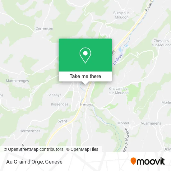 Au Grain d'Orge map