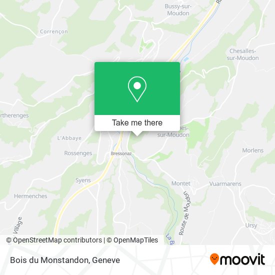 Bois du Monstandon map