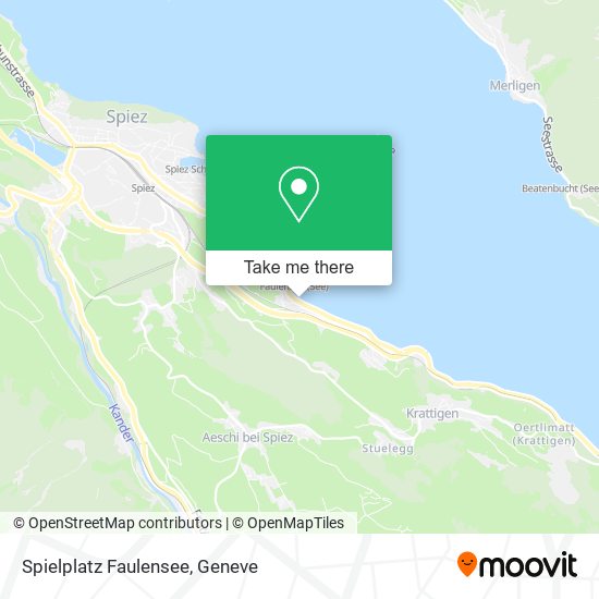Spielplatz Faulensee map
