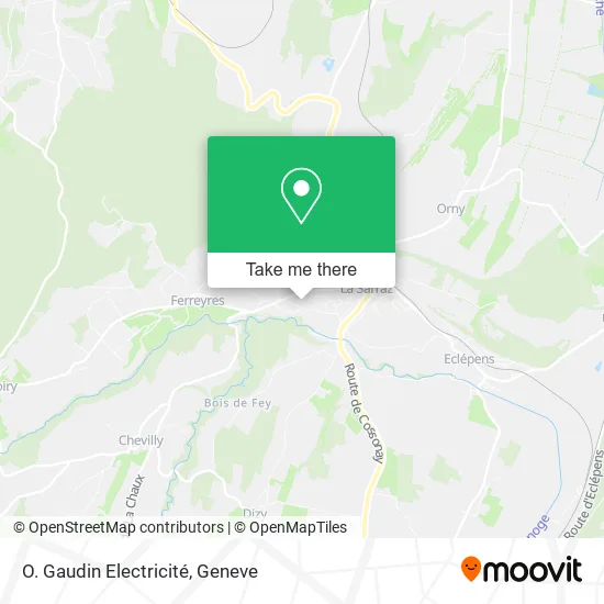 O. Gaudin Electricité map