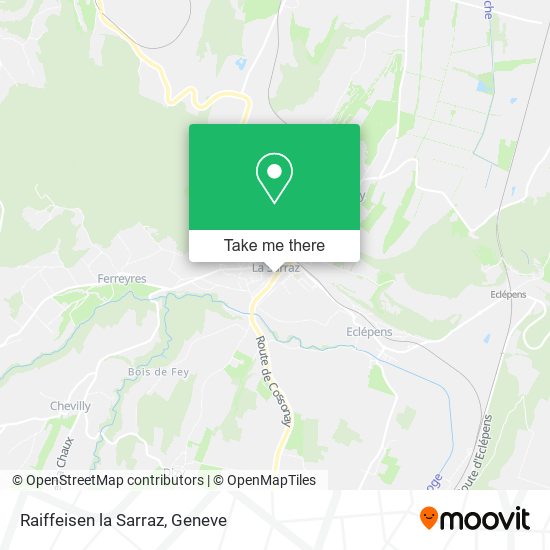 Raiffeisen la Sarraz map